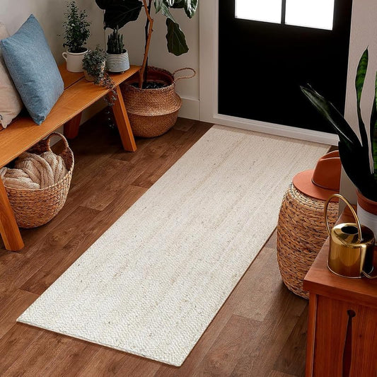 2x12 Ft Off White Modern Dining Room Carpet