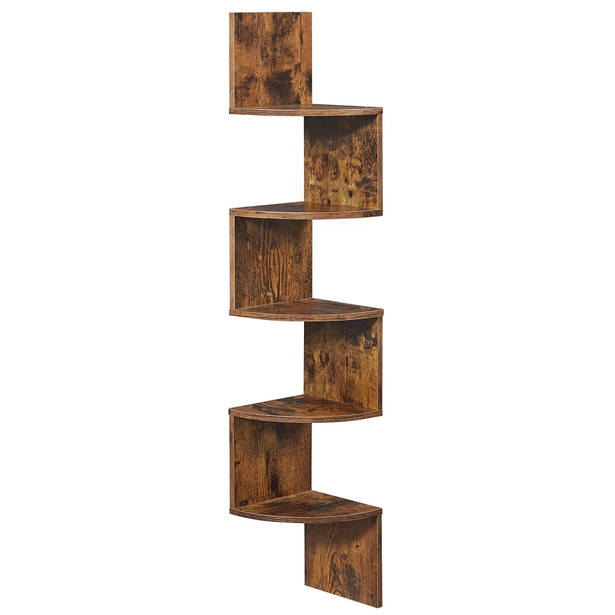 Corner Shelf Wall Mount, 5-Tier Floating Corner Bookshelf