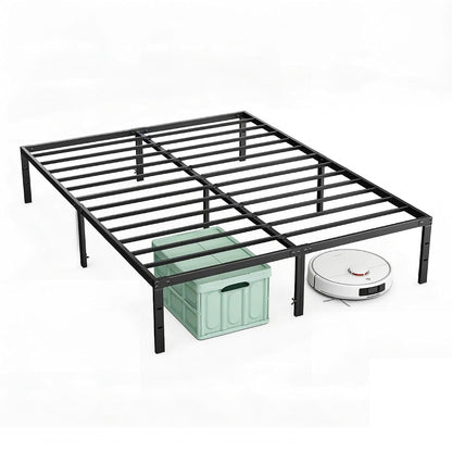 Full Bed Frame, Heavy Duty Sturdy 12 Inch Metal Platform Bed with Storage Space