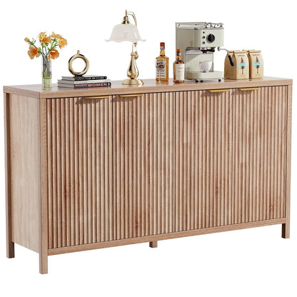 Fluted Sideboard Buffet Cabinet