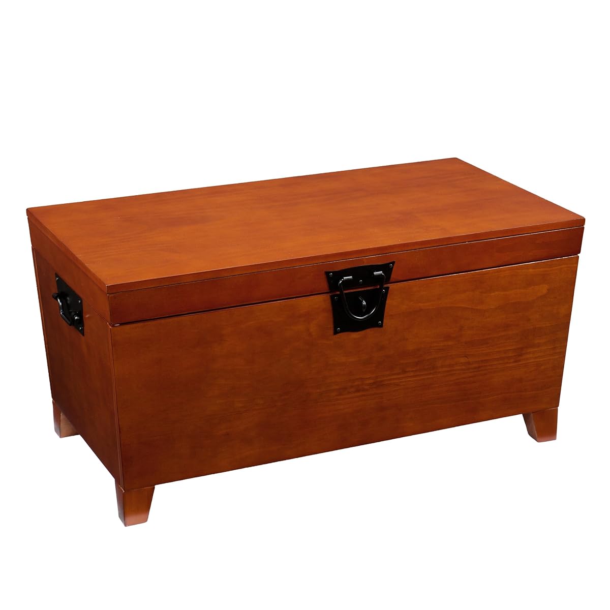 Pyramid Lift-top Trunk Coffee Table - Transitional Design, Brown Finish - Ideal for Living Room, Family Room (CK1224)