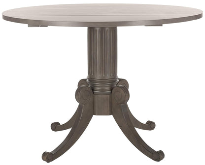SAFAVIEH Furniture - Forest Drop Leaf Dining Table - Grey Wash - Solid Wood - Farmhouse Drop Leaf Design - Seats 4 - Ideal for Dining Room, Kitchen, 43.3"W x 43.3"D Open (DTB1000C)
