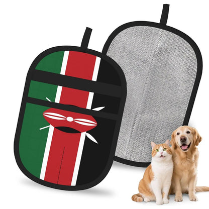 Flag of Kenya Print Pet Hair Remover Glove