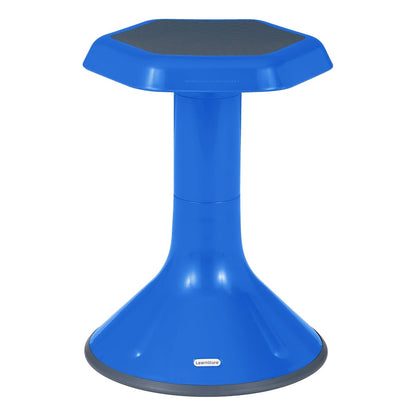 Backless Active Learning Stool for Office Desks and Classrooms, Active Learning Wobble Chair with Rocking Motion, 18"H, Blue