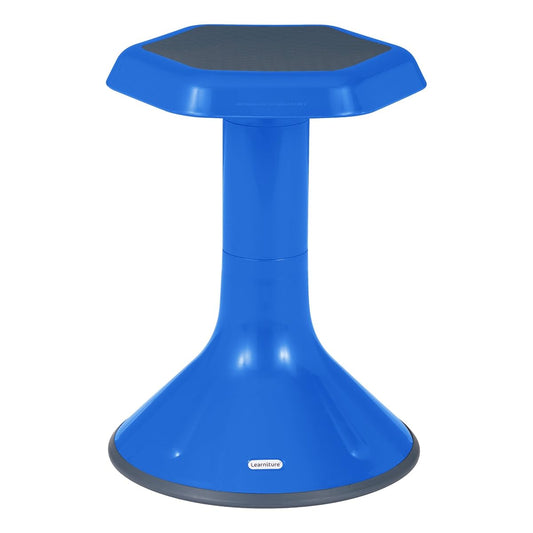 Blue backless wobble learning stool