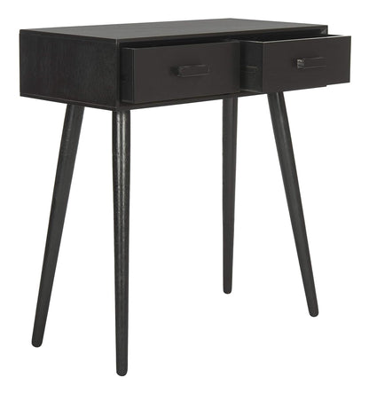 Safavieh Home Dean Mid-Century Modern Black 2-drawer Console