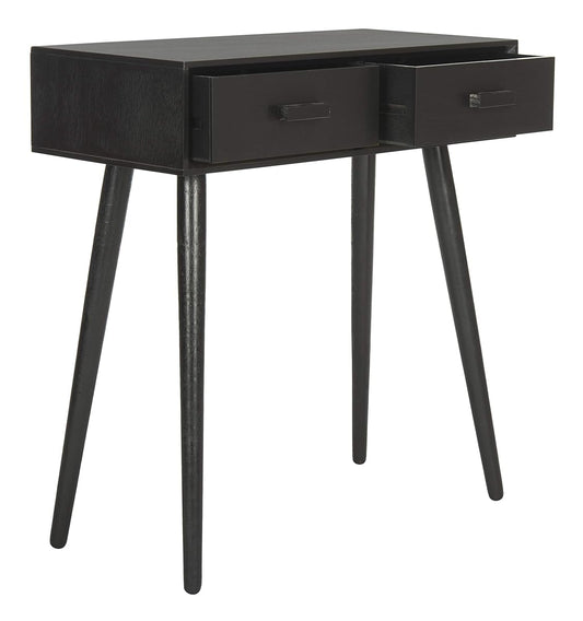 Safavieh Home Dean Mid-Century Modern Black 2-drawer Console