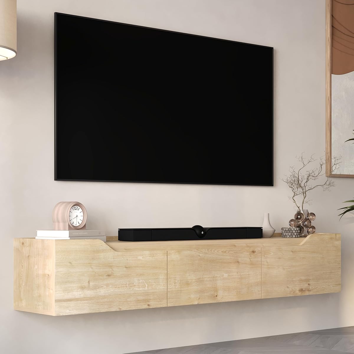 Atelier Mobili Floating TV Stand for 75 Inch TVs