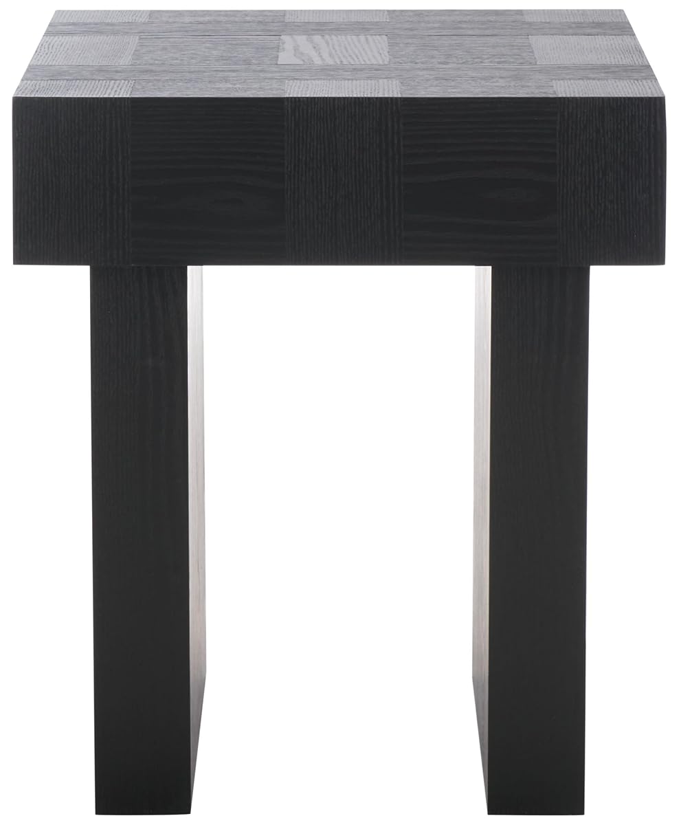 SAFAVIEH Home Collection Famoni Black 2-Leg Square Top End Table