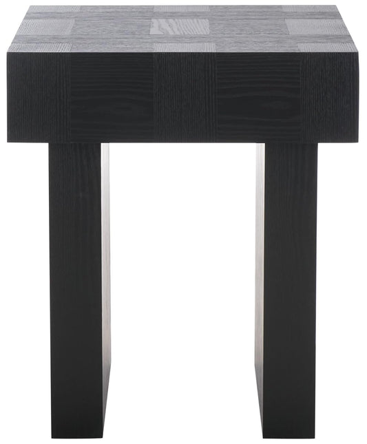 SAFAVIEH Home Collection Famoni Black 2-Leg Square Top End Table