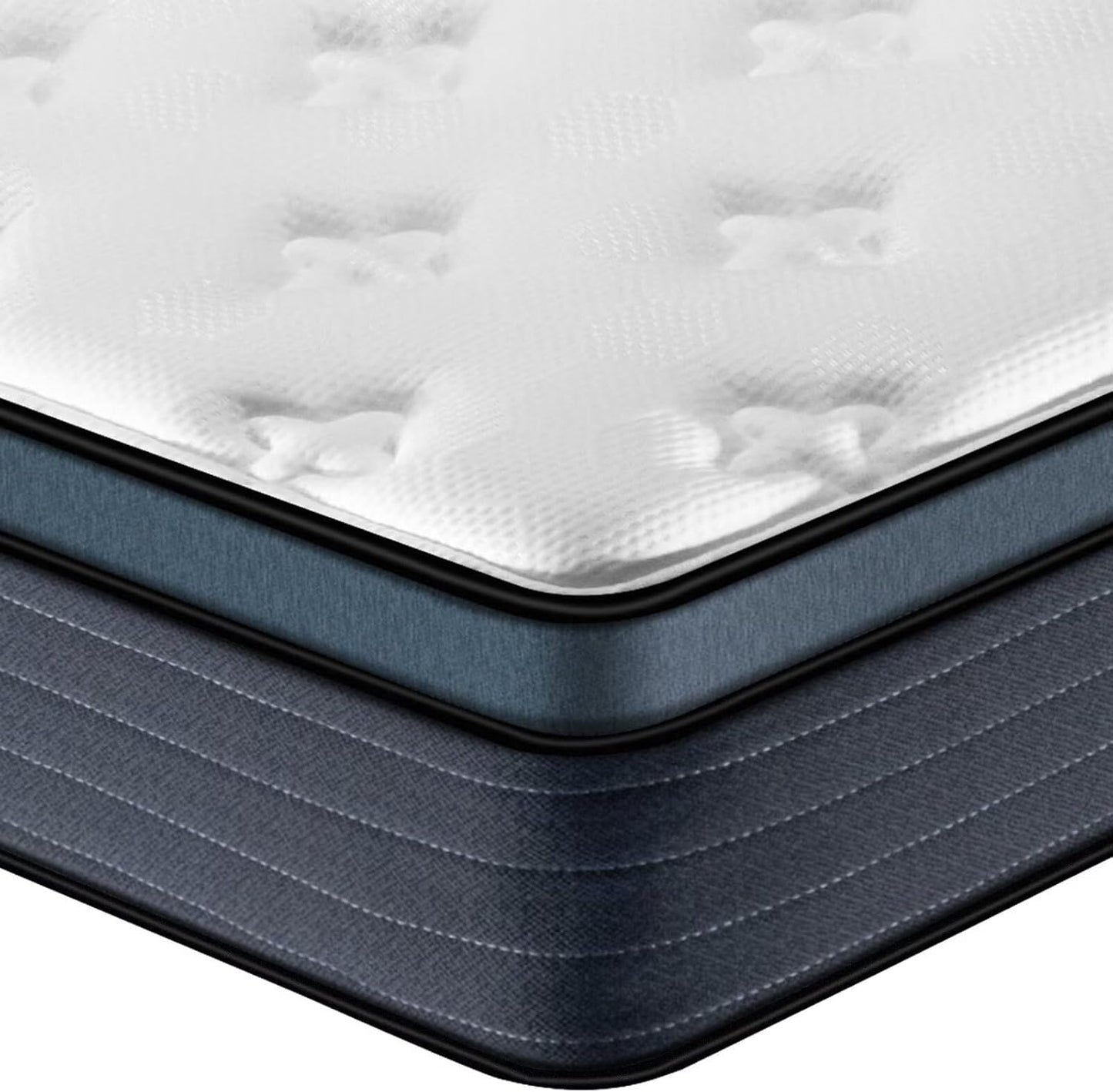 Twin Mattress 10 Inch, Hybrid Twin Size Mattress in a Box, Memory Foam and Individual Pocket Spring Mattress for Comfort Night and Pain Relief, Soft Breathable, Fiberglass Free, 180 Night Trial