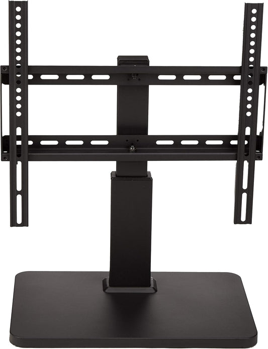 Swivel Pedestal Table Top TV Mount for 32" to 65" Tvs up to 55 Lbs, Height Adjustable 14-19 Inches, Max VESA 400X400, Black