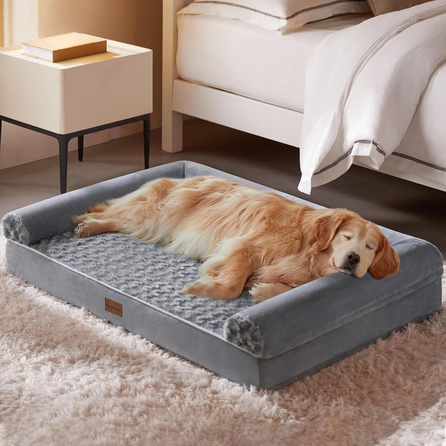 Dog Beds for Large Dogs, Orthopedic Dog Bed for Medium Large Dogs,Big Waterproof Couch Pet Bed with Removable Washable Cover