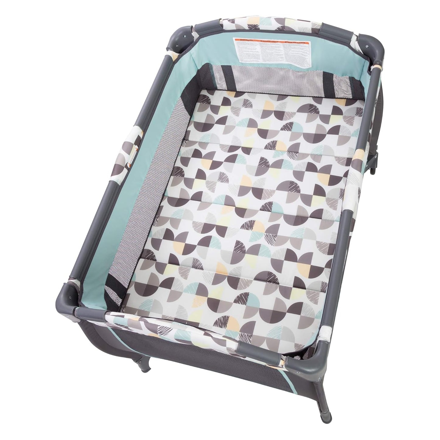 Nursery Center, Portable Playard with Bassinet, Changing Table and Storage Organizer, Trend-E - Foldable and Convertible Travel Play Crib for Babies and Toddlers, Doodle Dots