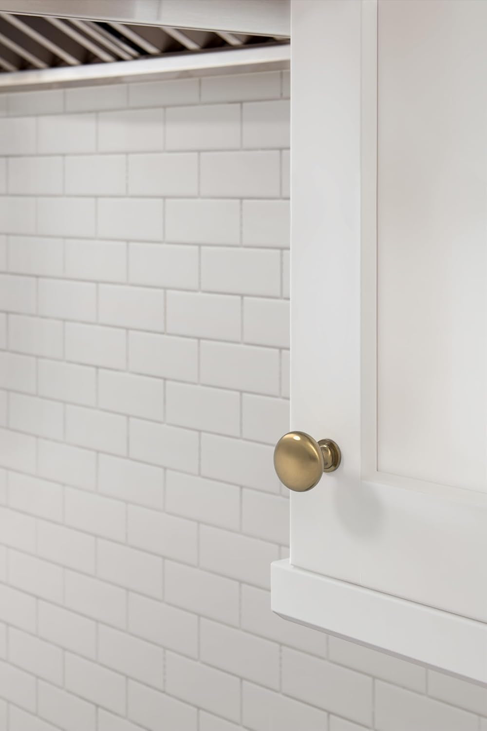 | Cabinet Knob | Burnished Brass | 1-1/4 Inch (32 Mm) Diameter | Edona | Drawer Knob | Cabinet Hardware (Pack of 1)