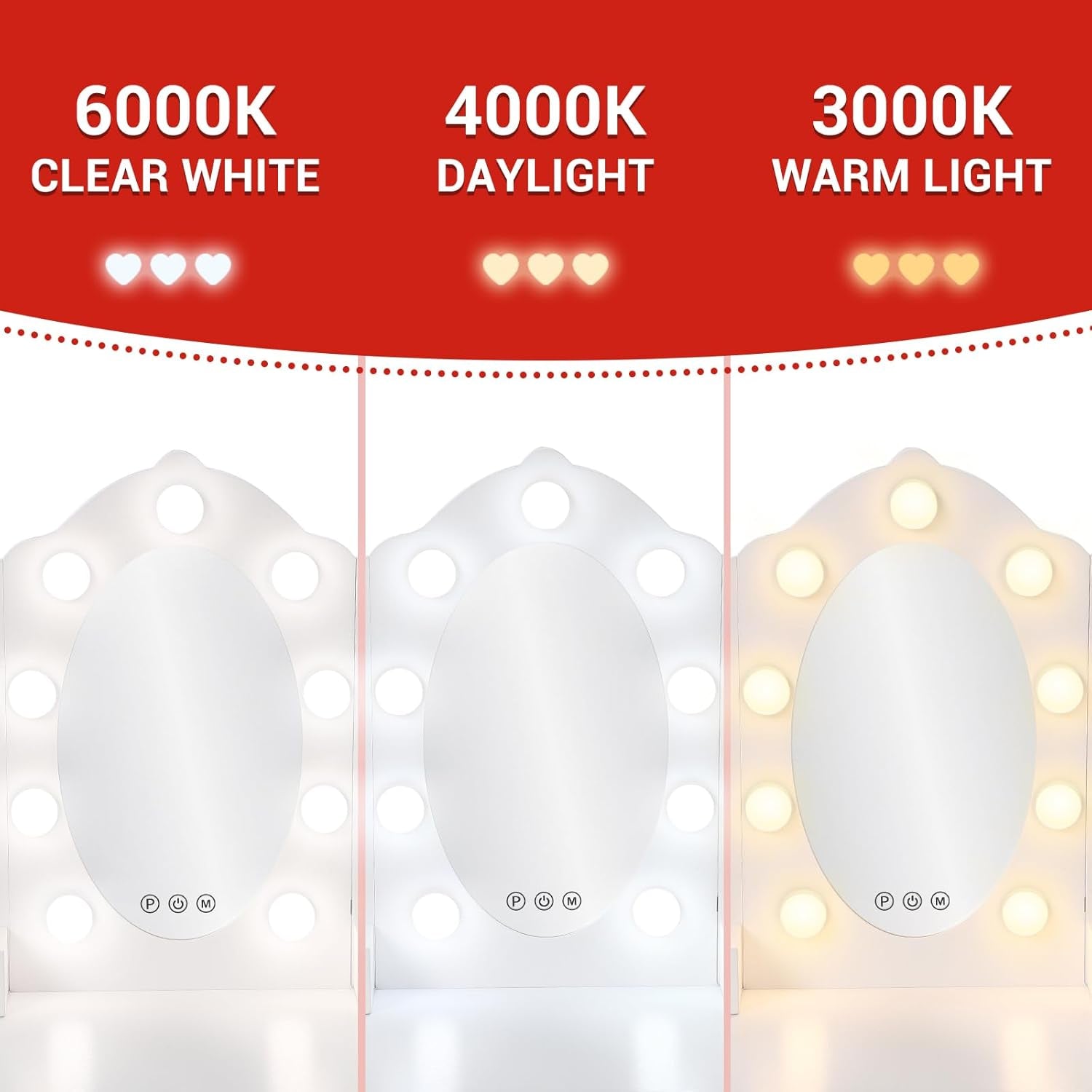 Kids Vanity Table and Chair Set with Light, Girls Vanity with Mirror, Drawer and Pretend Playset, Wooden Princess Makeup Desk Dressing Table, Toddler Vanity (Batteries Not Included)