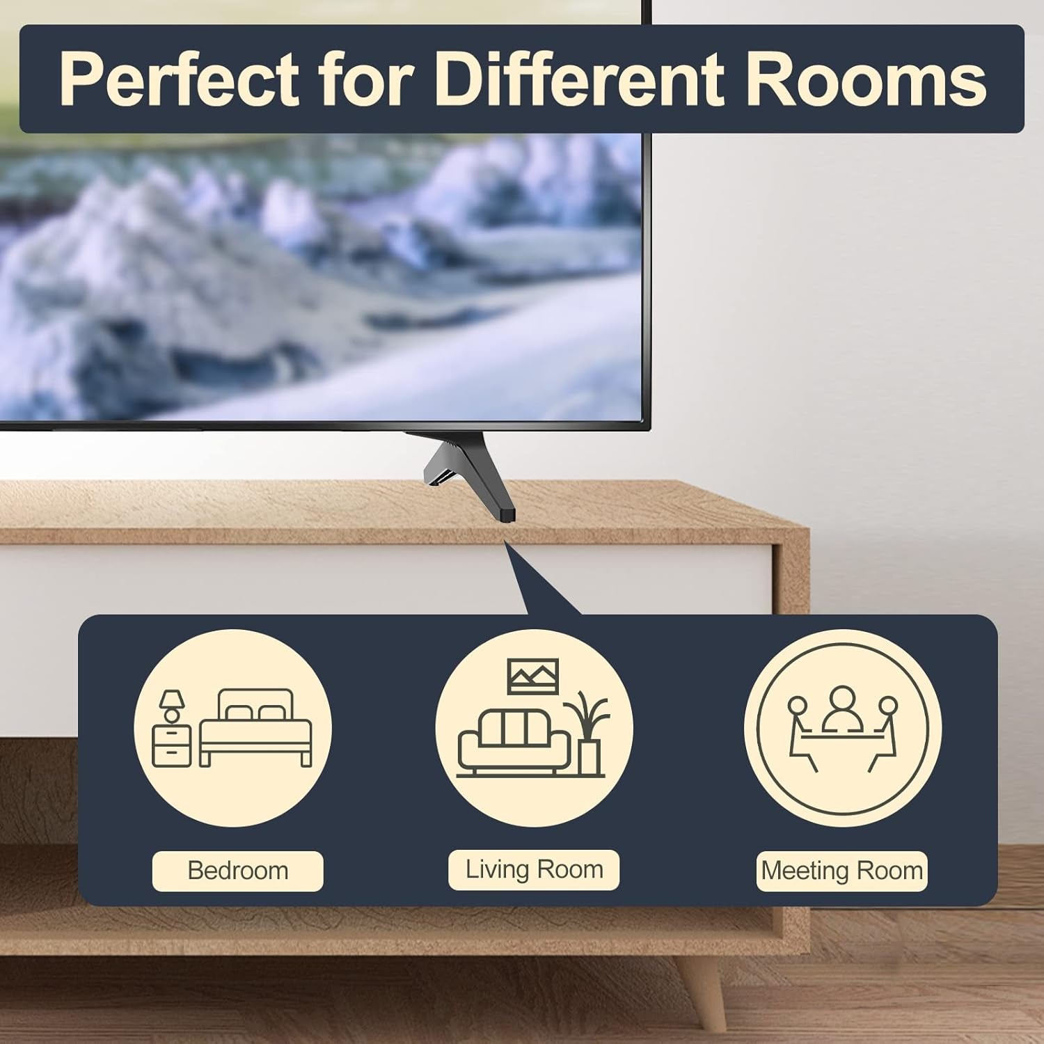 Stand for LG TV Legs Replacement, TV Stand Legs for 49 50 55 Inch LG TV Stand - 49UK6090 50UK6090 50UK6500 50UM7300 50UN7300 55UK7700 55UM7300 55UM6910 55UN7300 MAM643660 MEZ64114730 with Screws