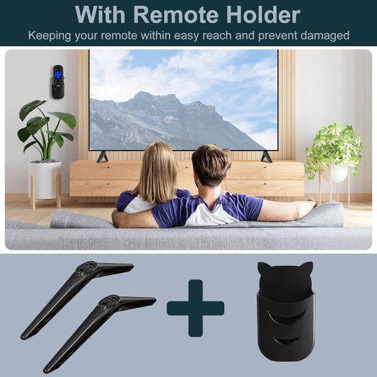 Stand for TCL TV Stand Legs Compatible with Select Models for 28 32 40 43 49 50 55 65 Inch for TCL TV Stand, for 28D2700 32S321 40S325 43S431 43S303 49S423 50S423 50S425 55S525, for TCL Roku TV Legs
