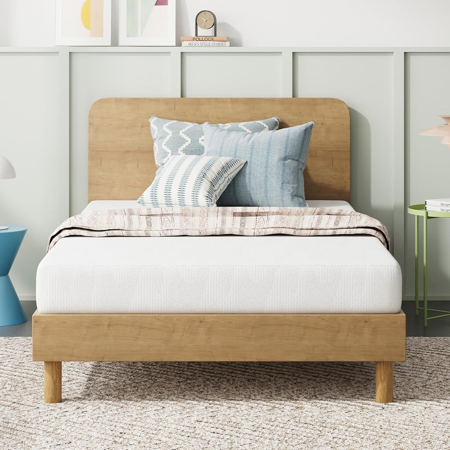 Twin Mattress, 6 Inch Twin Bed Mattress for Kids, Gel Memory Foam Mattresses for Cooling Night Sleep & Pressure Relief, Certipur-Us Certified