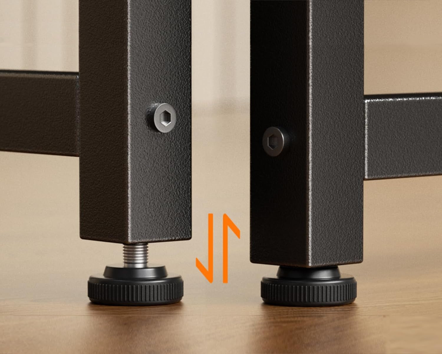 48 Inch Small Computer Desk for Home Office, Study Writing Table for Small Spaces, Simple Modern Desk with Headphone Hooks, Black