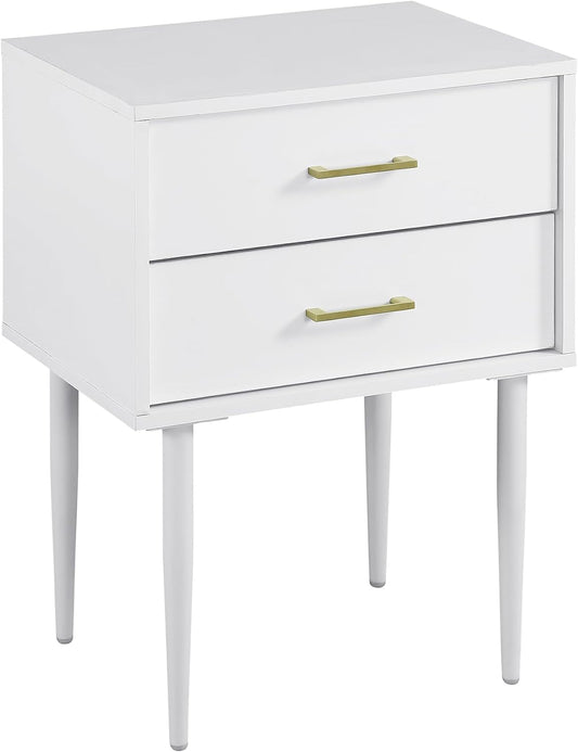 Olivia Living Room Small End Accent Table, 20 In, White