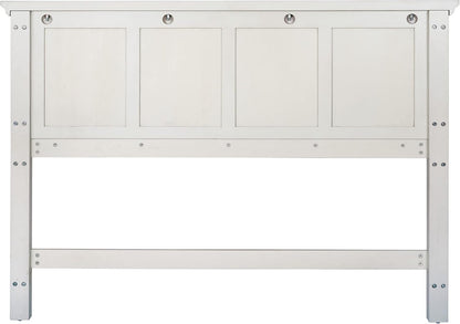 Farmhouse Basics Queen Headboard Only, Rustic White Finish