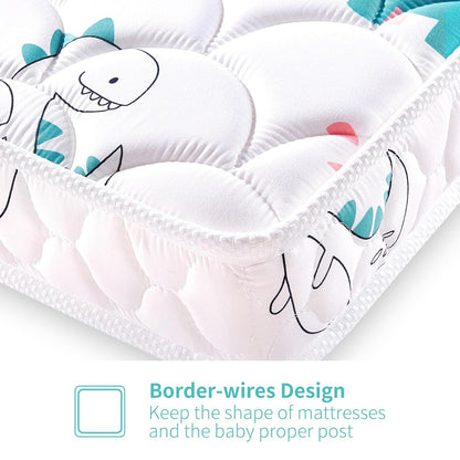 Premium 5" Crib Mattress and Toddler Mattress, Dual-Sided and Firm, Hypoallergenic Crib Mattress, Fits Standard Crib and Toddler Bed
