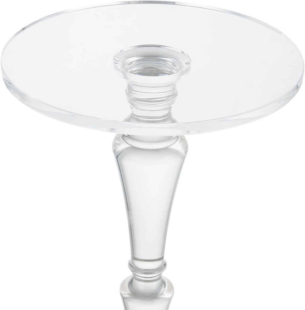 Furniture Acrylic Side Table, Acrylic End Table for Drinking Food,Clear Modern Small Tables for Living Room Bedroom Lobby,13.5''X13.5''X20'' High,9.48Lbs