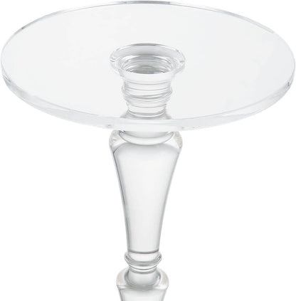 Furniture Acrylic Side Table, Acrylic End Table for Drinking Food,Clear Modern Small Tables for Living Room Bedroom Lobby,13.5''X13.5''X20'' High,9.48Lbs