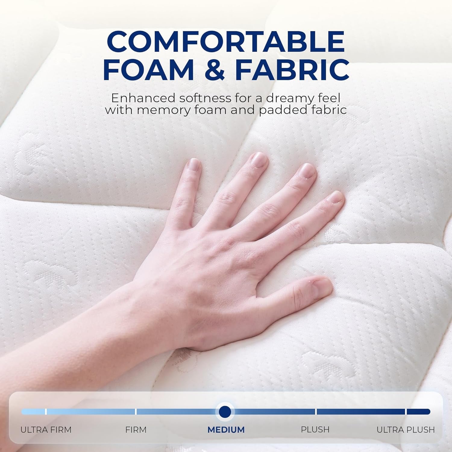 Queen Size Mattress, 12 Inch Hybrid Comfort & Supportive Mattress in a Box, Cooling Gel Memory Foam and Pocket Springs with Pressure Relief, Certipur-Us Certified, Medium Firm