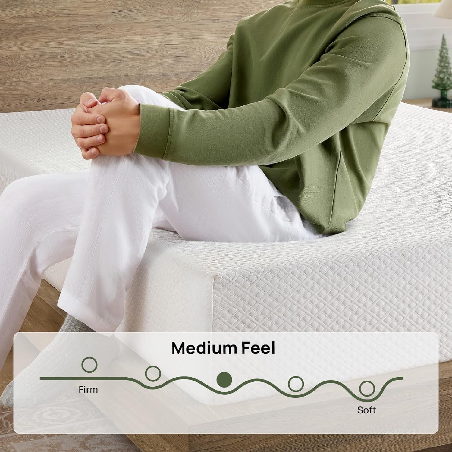 Twin Size Mattress, 6 Inch Gel Memory Foam Mattress in a Box, Fiberglass Free, Breathable for Cooler Sleep Supportive & Pressure Relief, Certipur-Us Certified, White