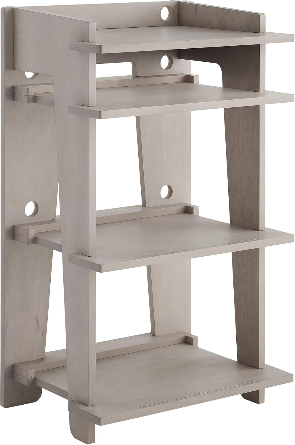Soho Record Player Stand, Media Console with Vinyl Storage, Modern Home Organizer, Gray