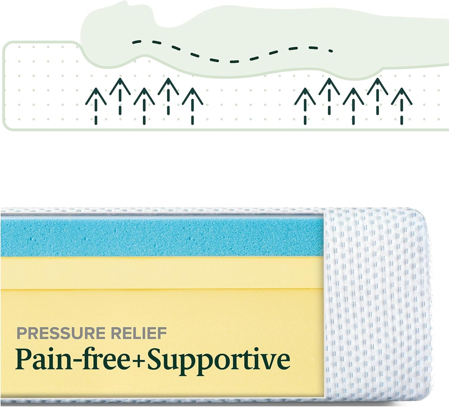 6 Inch Green Tea Cooling Memory Foam Mattress [New Version], Twin, Fiberglass Free, Medium Firmness, Cooling Gel Foam, Certified Safe Foams & Fabric, Mattress in a Box
