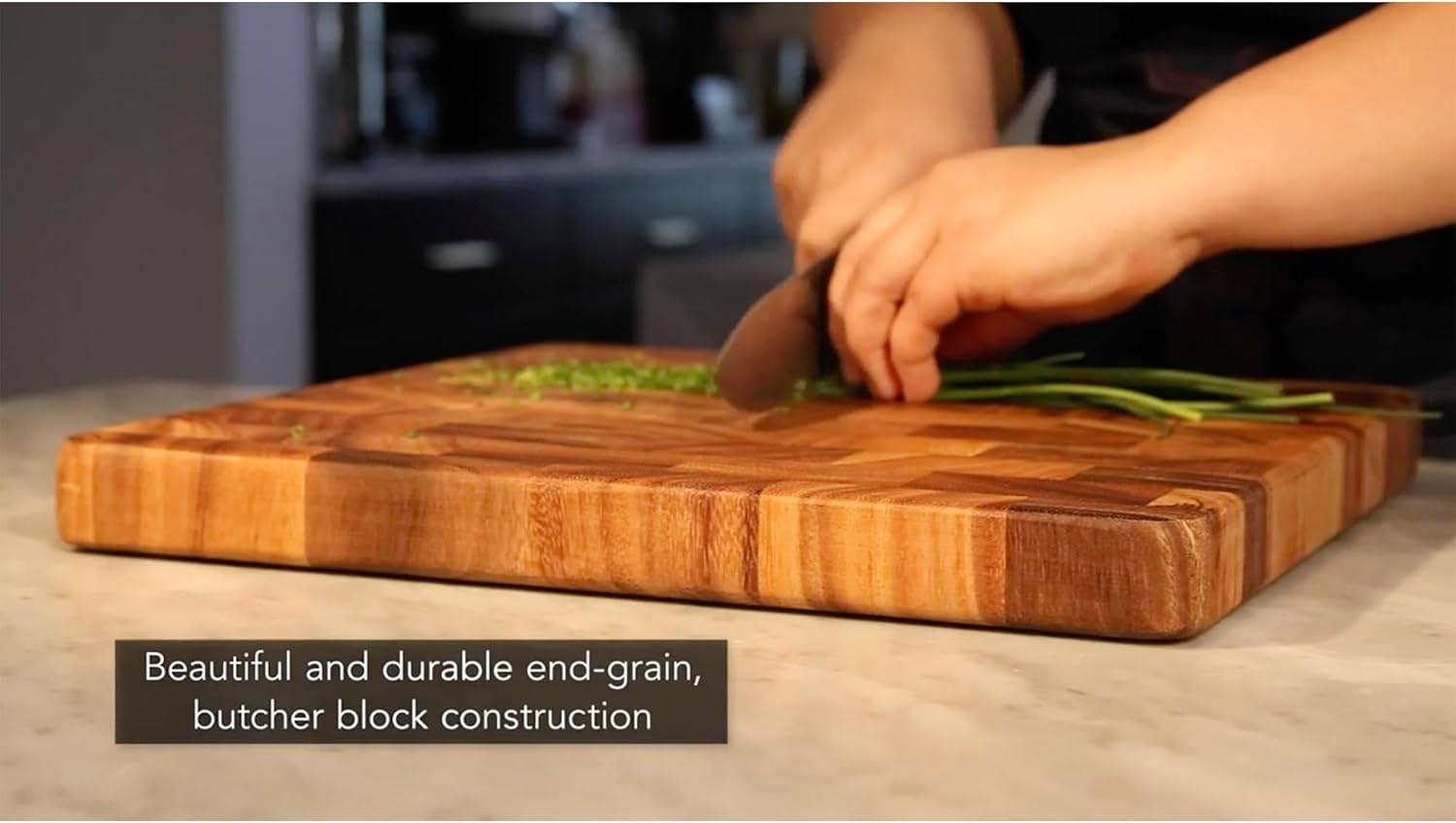 28218 Square Charleston End Grain Chef'S Board , Acacia Wood 14" Square