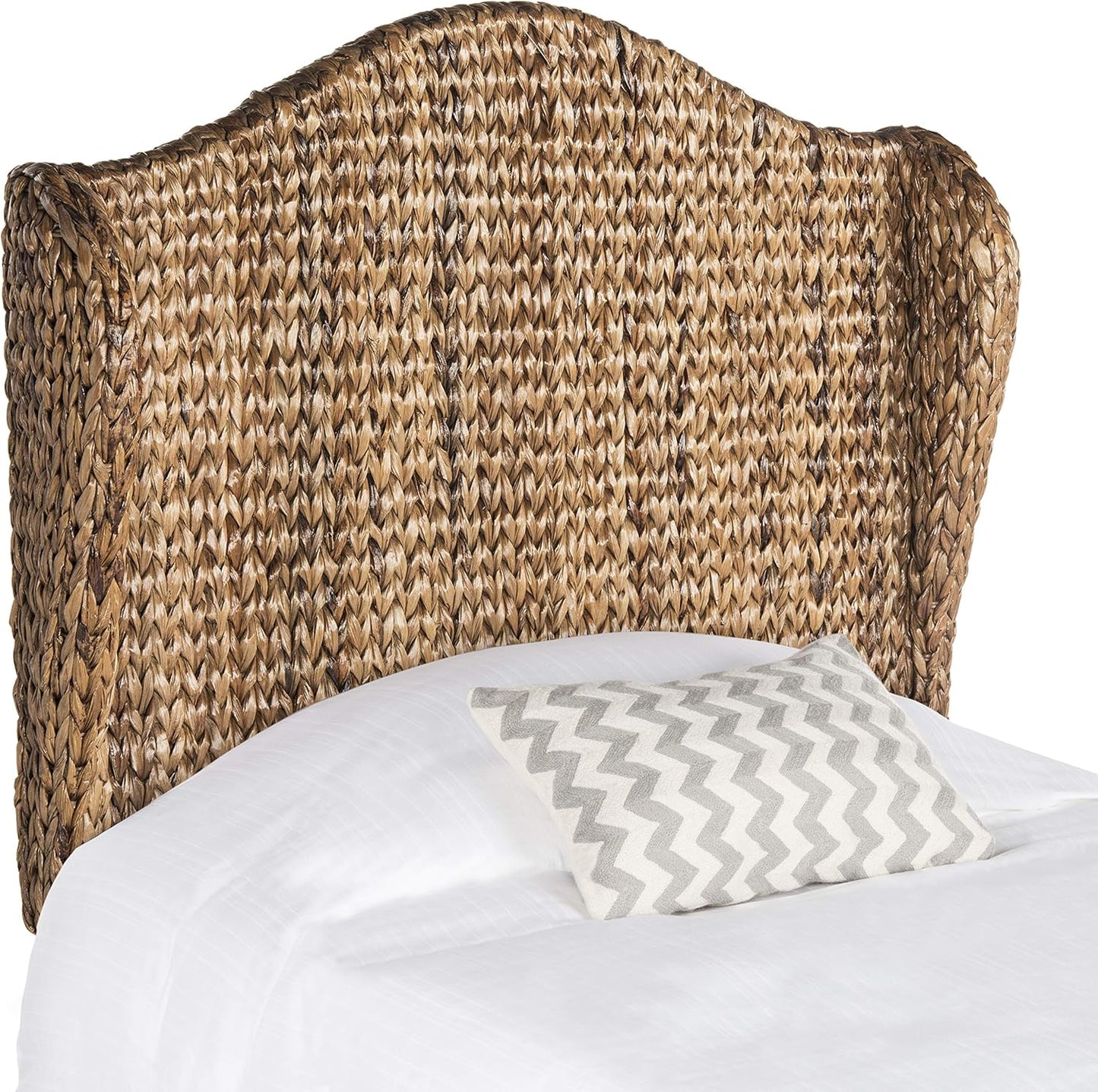 Home Collection Nadine Brown Winged Headboard (Queen)