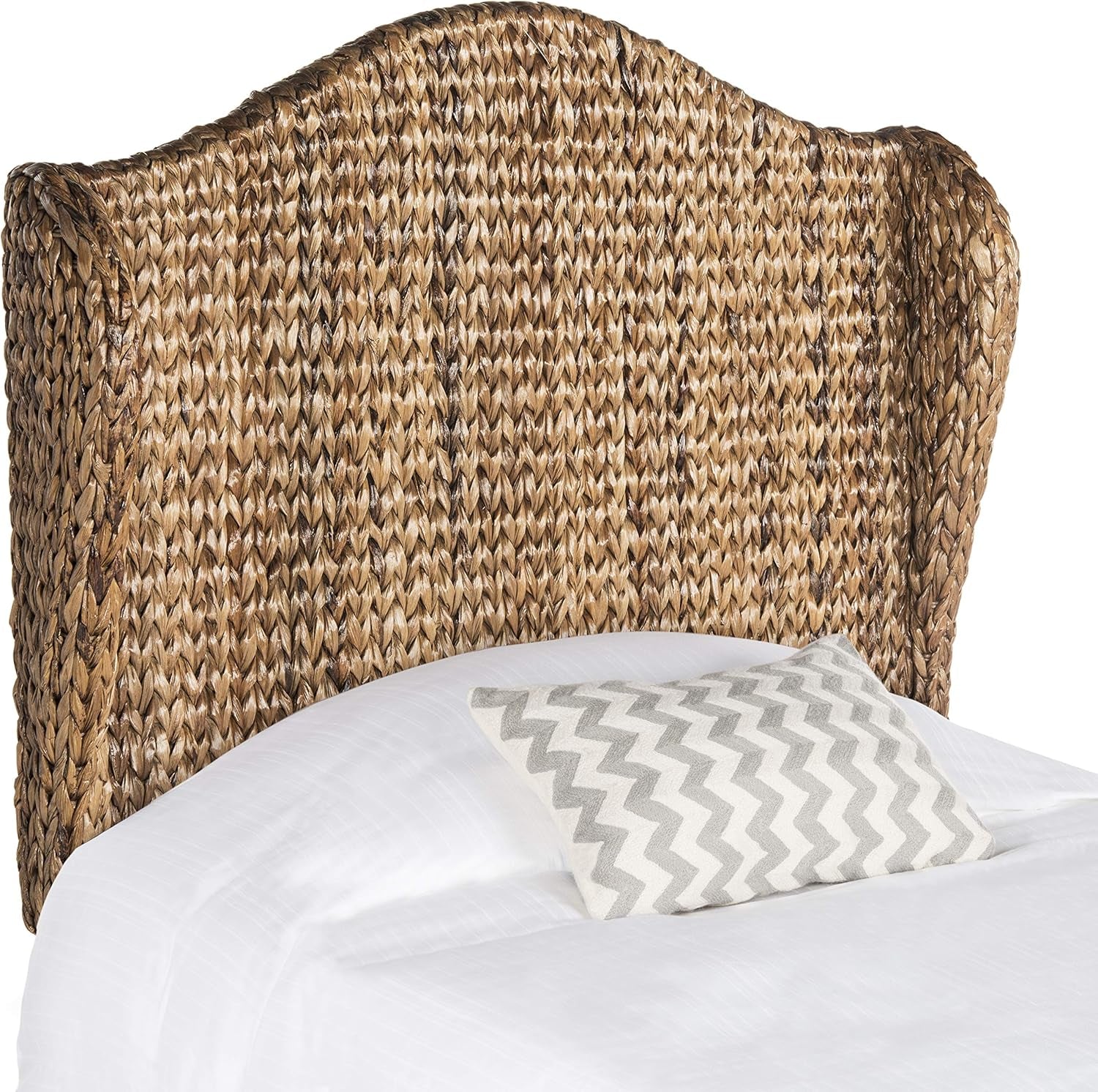 Home Collection Nadine Brown Winged Headboard (Queen)