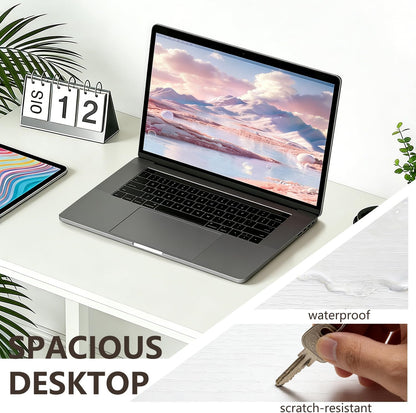 Computer Desk,Home Office Desk, Modern Simple Style for Home Office Study Writing (White, 32 Inch)