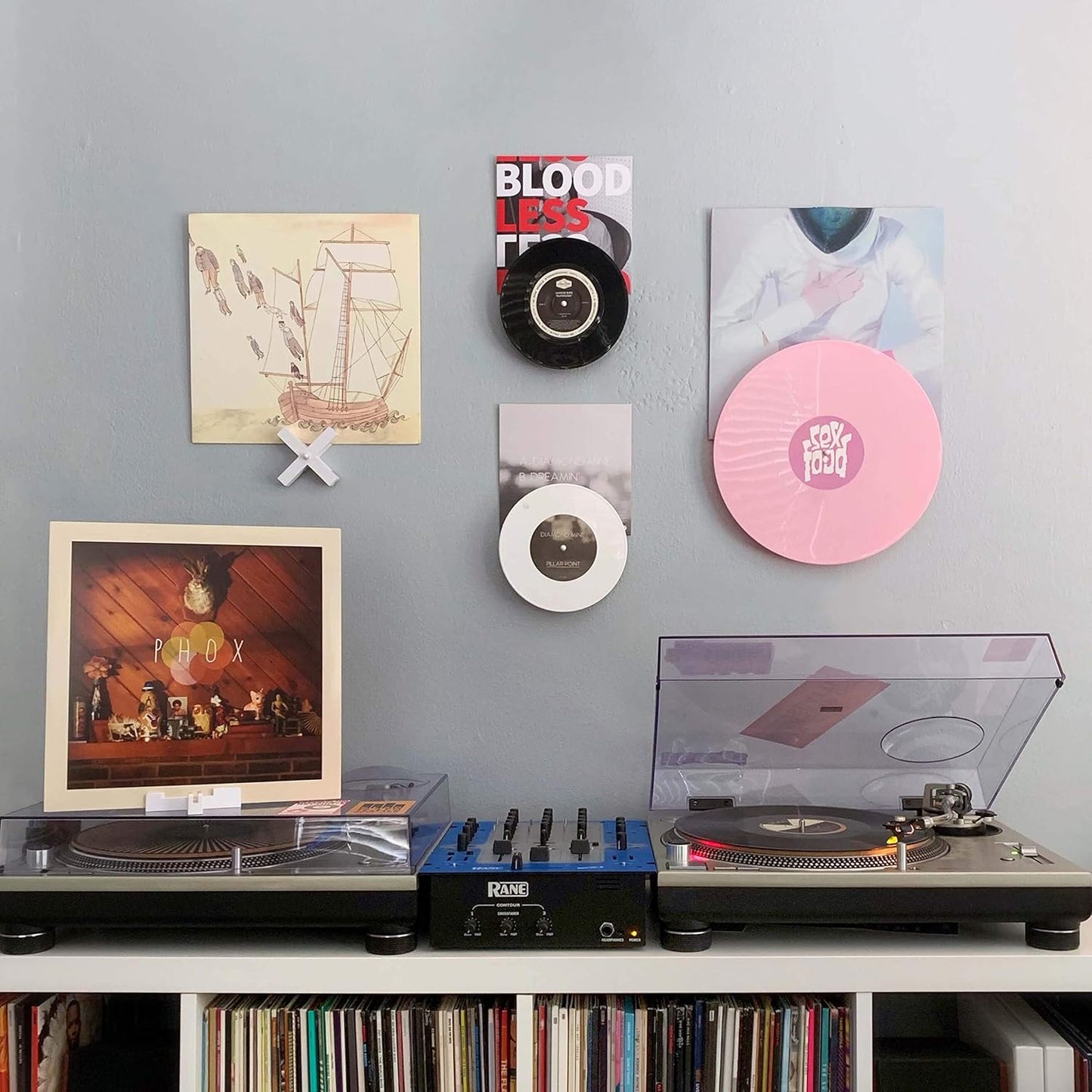 - Vinyl Record Display - Combine Vinyl and Album Cover on Wall. Doubles as a Now Playing Tabletop Stand.