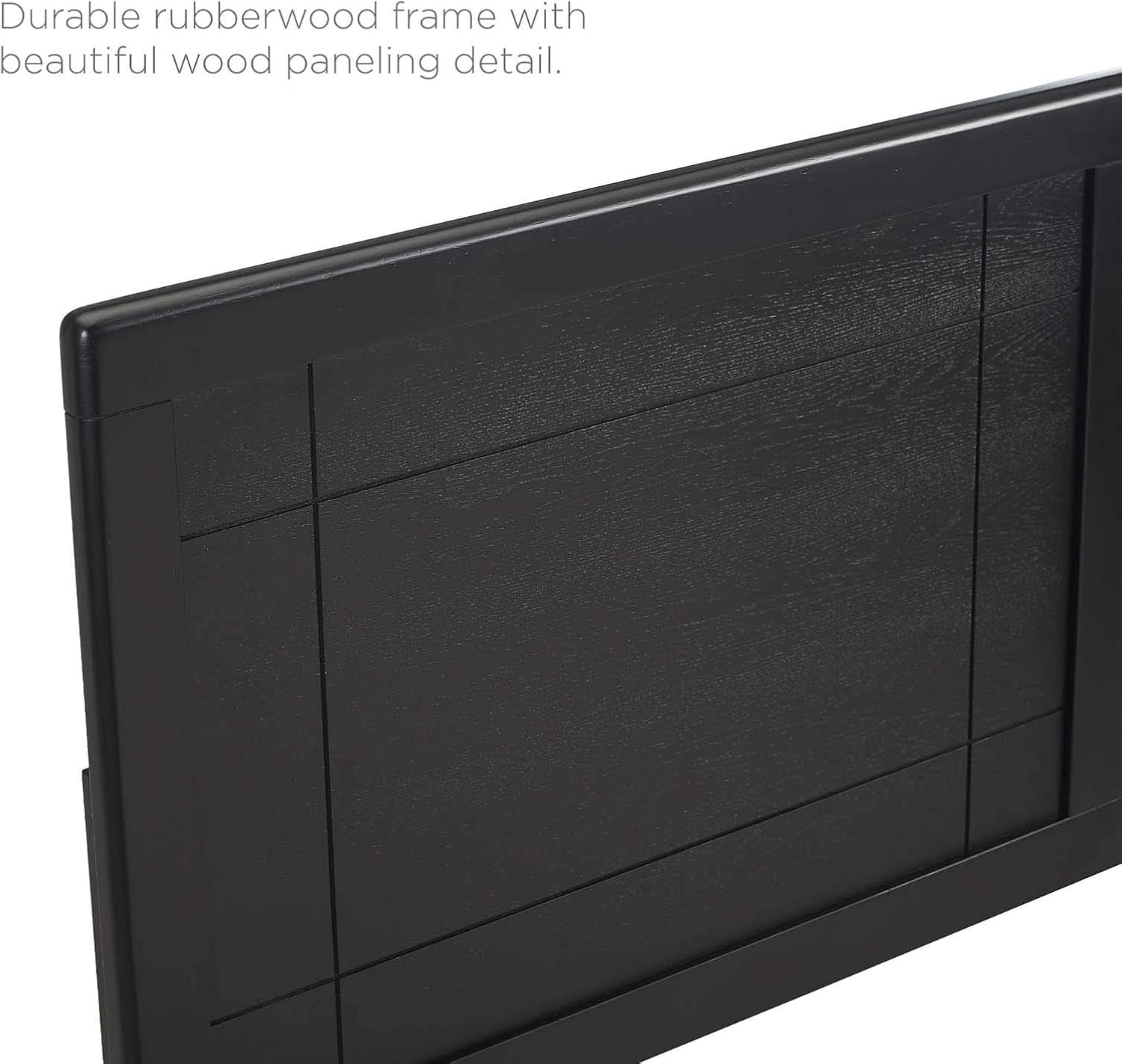 MOD-6221-BLK Archie Full Wood Headboard, Black