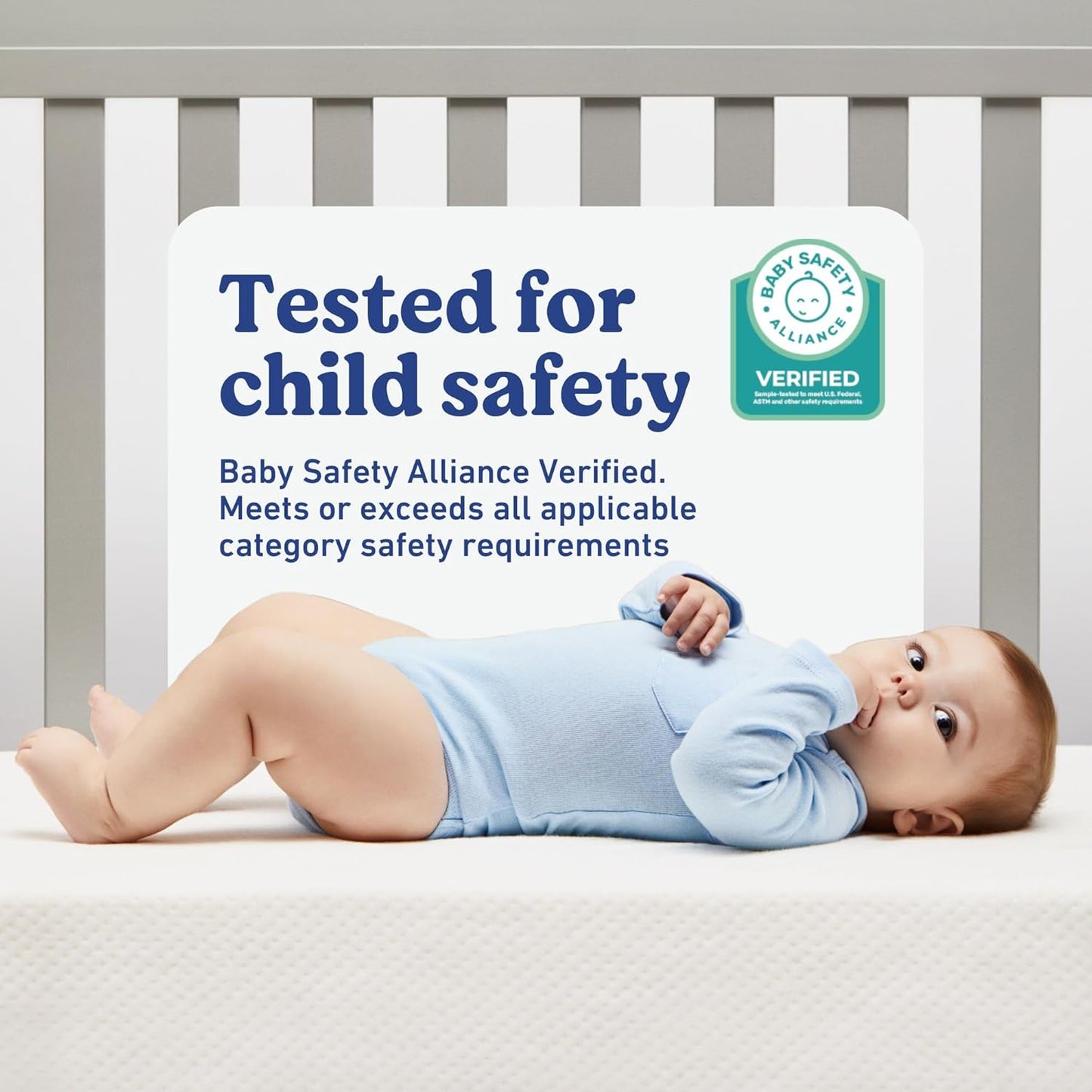 Premium Crib & Toddler Mattress – GREENGUARD Gold Certified, Certipur-Us Certified Foam, Machine Washable Cover with 100% Waterproof Surface, Fits Standard Full Size Baby Crib and Toddler Bed