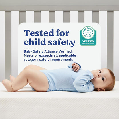 Premium Crib & Toddler Mattress – GREENGUARD Gold Certified, Machine-Washable OEKO-TEX STANDARD 100 Certified Cover with Waterproof Surface, Fits Any Standard Full Size Baby Crib & Toddler Bed
