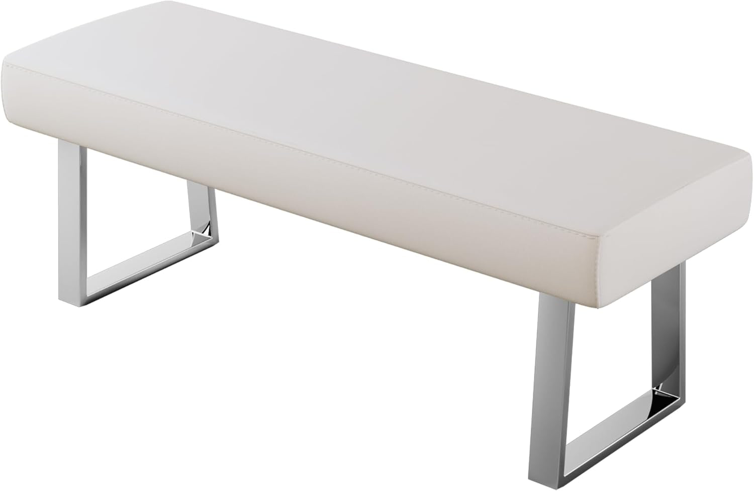 Bedroom Bench, Bed End Upholstered Bench, Indoor Corner Small Footstool with Metal Legs, for Kitchen Entryway Dining Room and Living Room Window