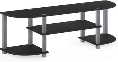 Turn-S-Tube Wide TV Entertainment Center, Black/Grey