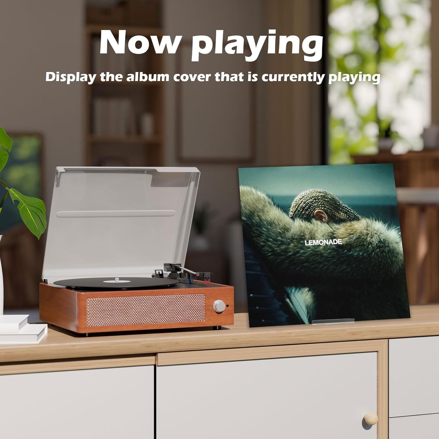 6 Pack Vinyl Record Stand Display, Clear Acrylic Tabletop Album Now Playing Holder, Album Record Holder LP Vinyl Record Storage Display Stand