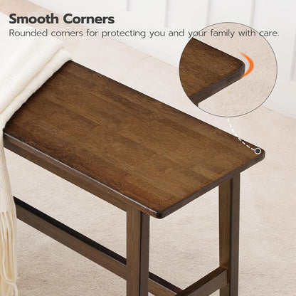 39.3'' Bamboo Dining Bench, Farmhouse Kitchen Table Bench, Kitchen & Living Room Furniture, Easy to Assemble, Sturdy and Stable, Mocha MA03CD01G2