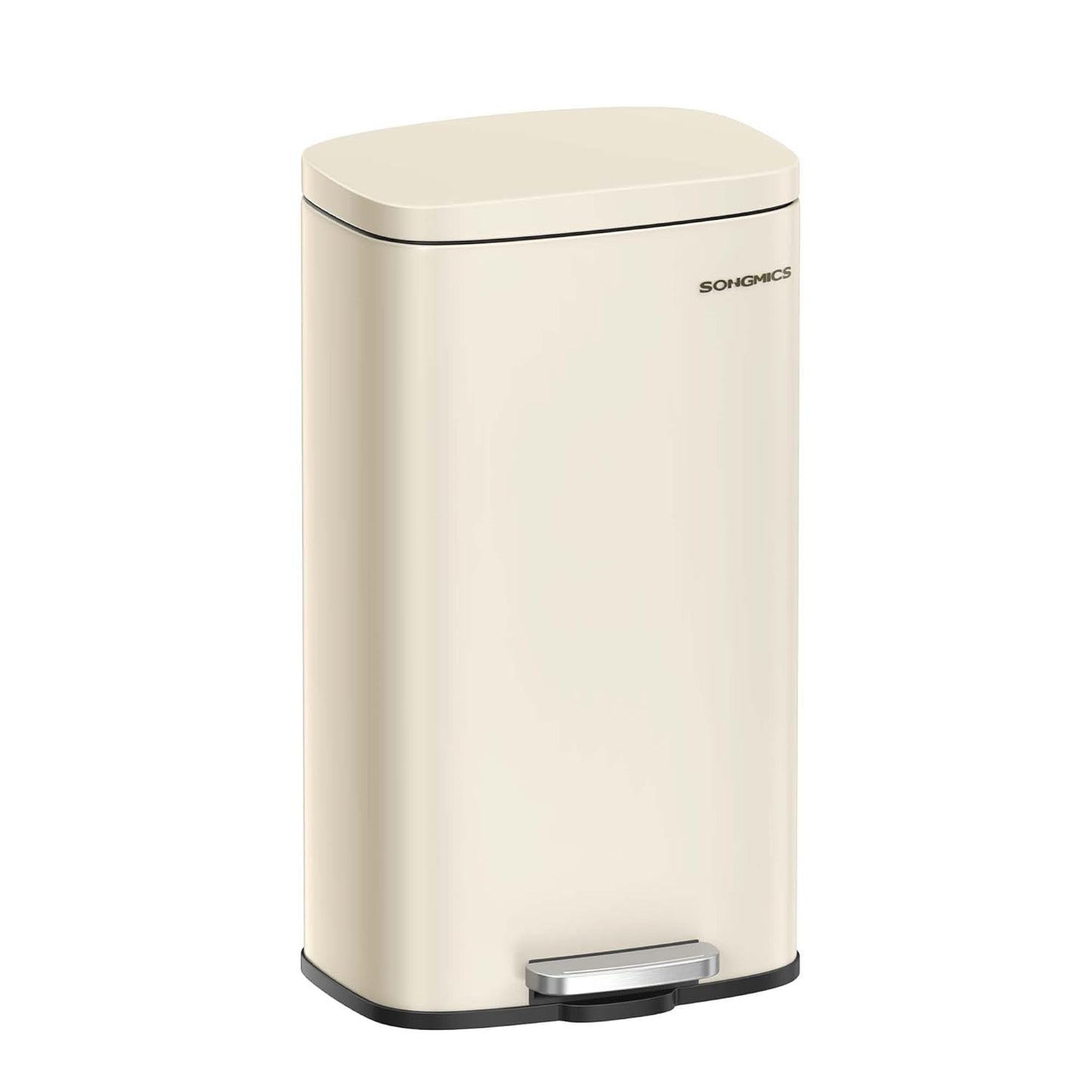 13 Gallon (50 L) Trash Can, Stainless Steel Kitchen Garbage Can, Recycling or Waste Bin, Soft Close, Step-On Pedal, Removable Inner Bucket, Silver ULTB050E01
