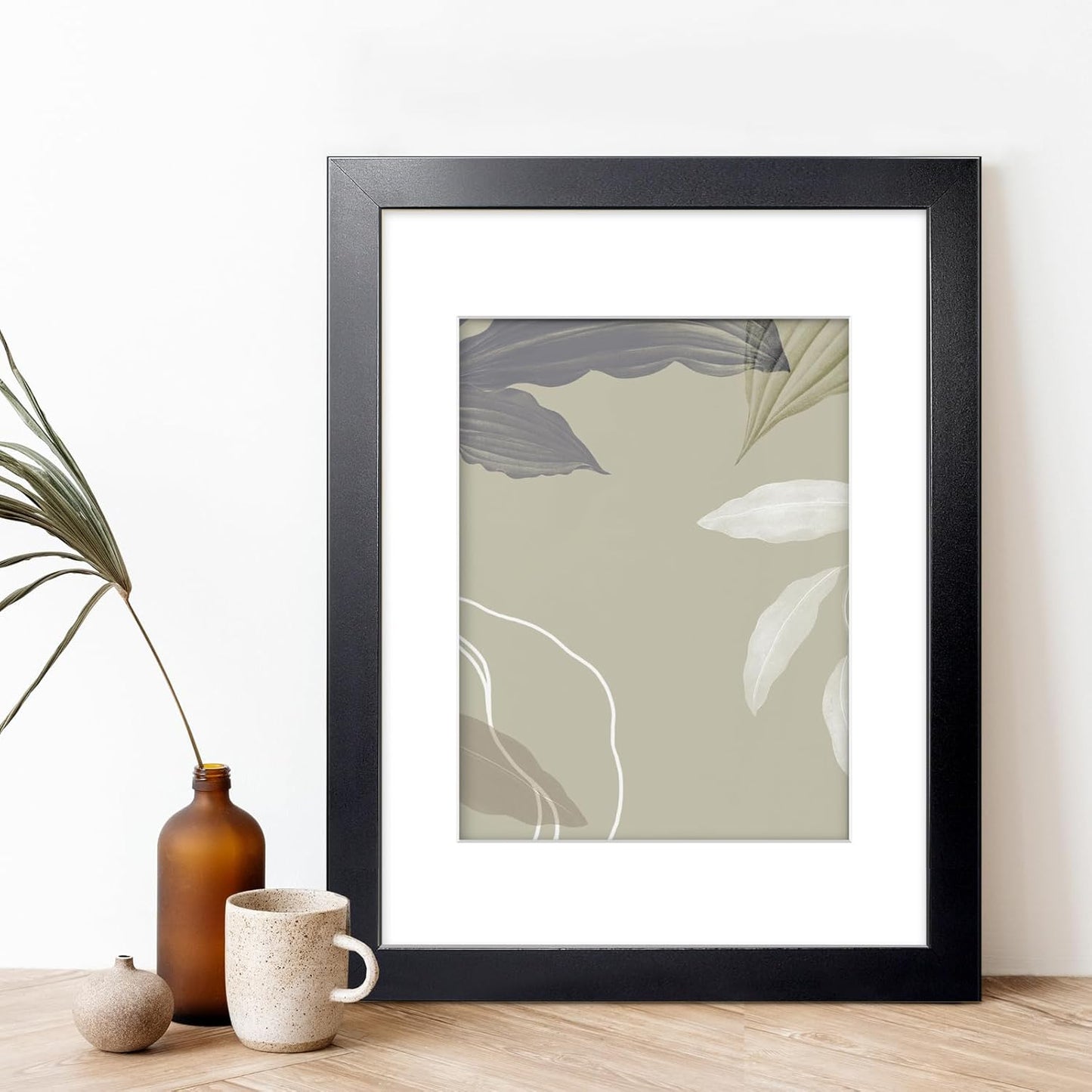11X14 Picture Frame, 11 X 14 Frame Display Pictures 8X10 with Mat or 11X14 without Mat, Stable and Sturdy Black Frame and Polished Plexiglass, Horizontal and Vertical Format of the Walls