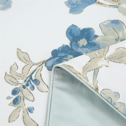 Flowers and Birds Print Pillow Covers Bed Pillowcases Envelope Closure End Pillow Encasement (Standard,Color-14)