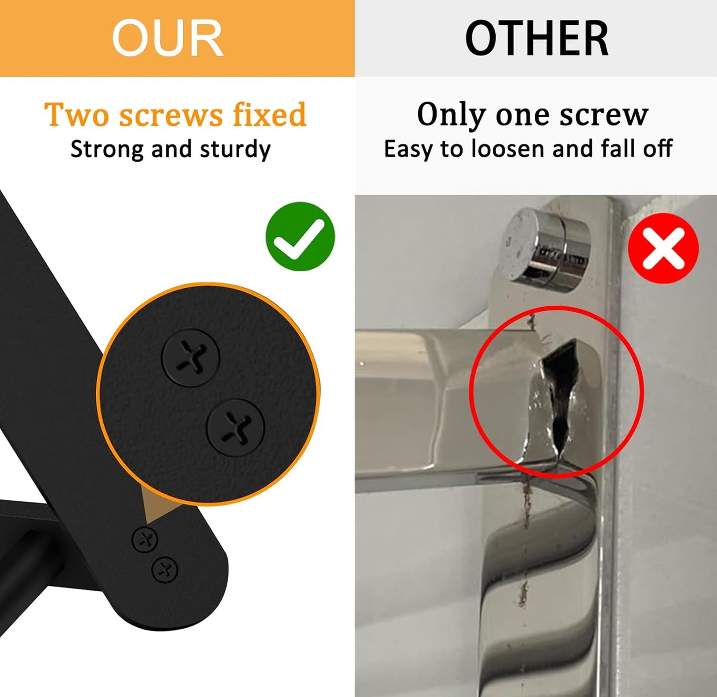 Double Towel Racks for Bathroom, Towel Shelf with Double Towel Bar 24 Inch, Towel Rack with Shelf for Bathroom, Stainless Steel Towel Holder Wall Mounted, Towel Storage for Bathroom Lavatory Black