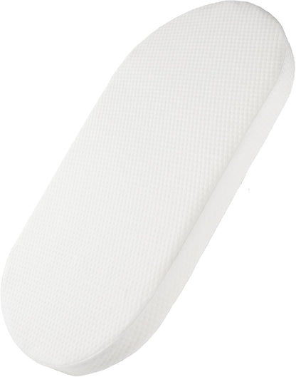 Baby Bassinet Mattress, 100% Breathable Cover, Water-Resistant Lining, Oval 30"X15"X2" Fit for Safety 1St/ Delta Children Slumber/Baby Delight Go with Me Slumber Rockin and Moses Basket